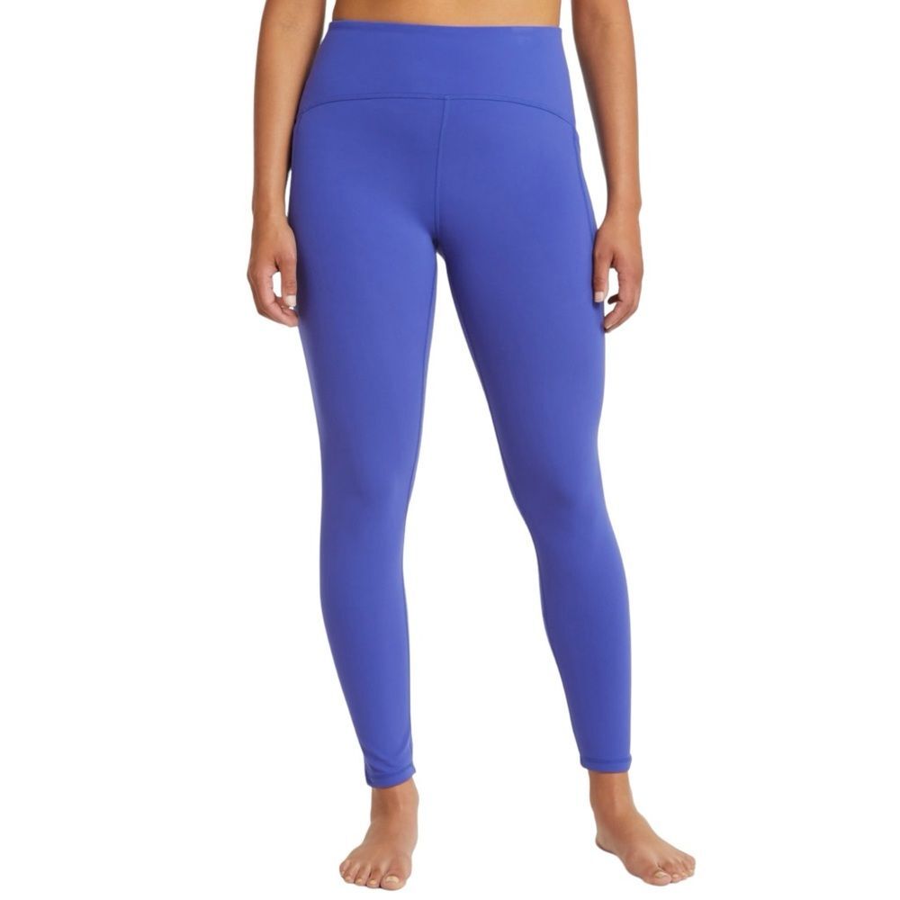 Zella Studio Luxe High Waist Pocket Leggings Blue Clematis Size XS